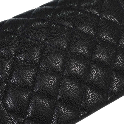 Chanel 1994-1996 Black Caviar Skin Medium Diana Shoulder Bag