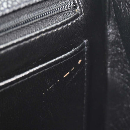 Chanel 1994-1996 Black Caviar Skin Medium Diana Shoulder Bag
