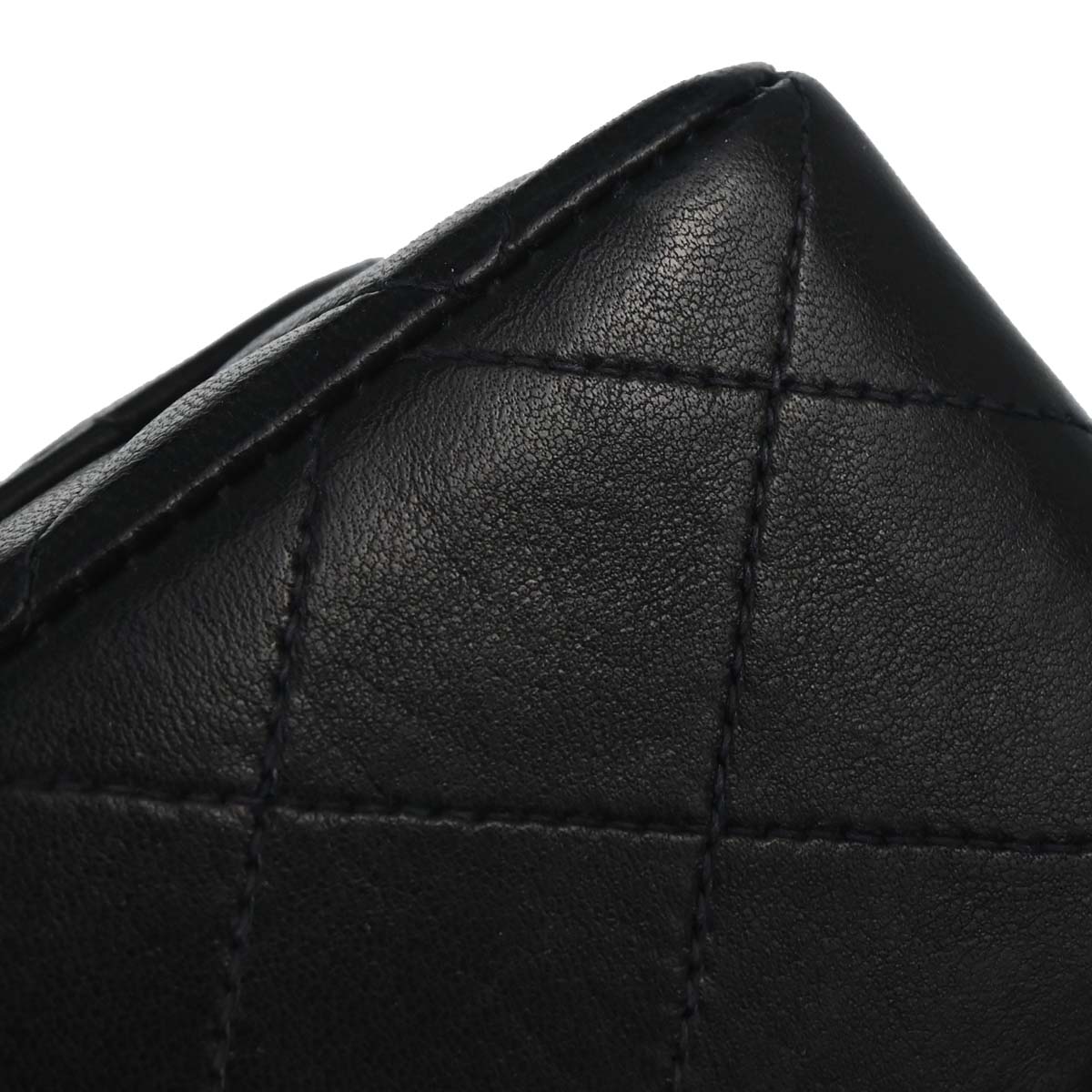 Chanel 1994-1996 Black Lambskin Mini Classic Square Flap Shoulder Bag 17