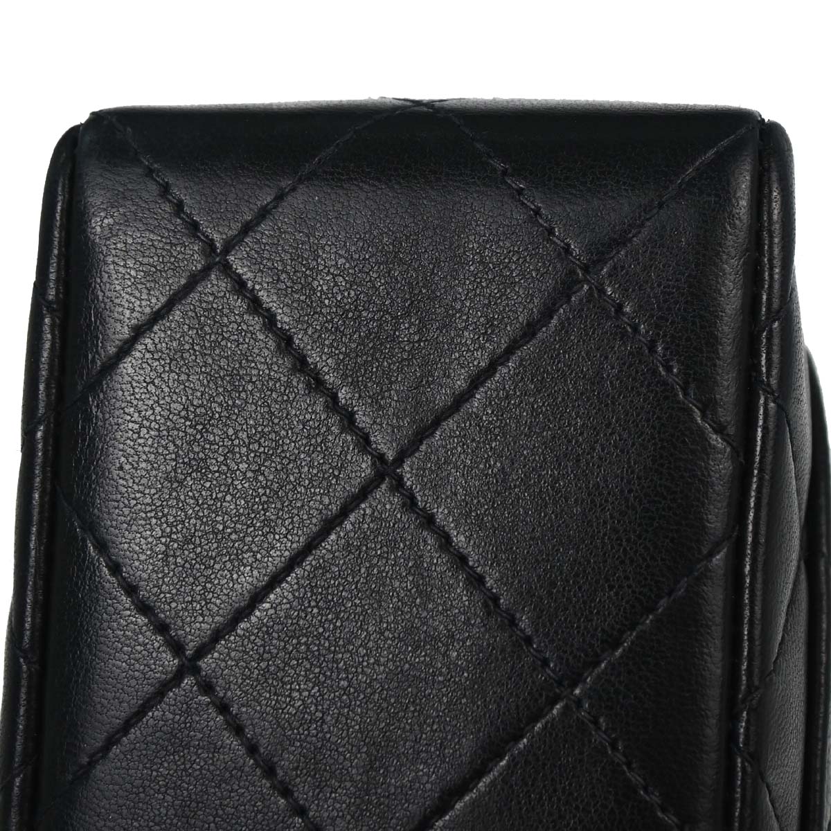 Chanel 1994-1996 Black Lambskin Mini Classic Square Flap Shoulder Bag 17