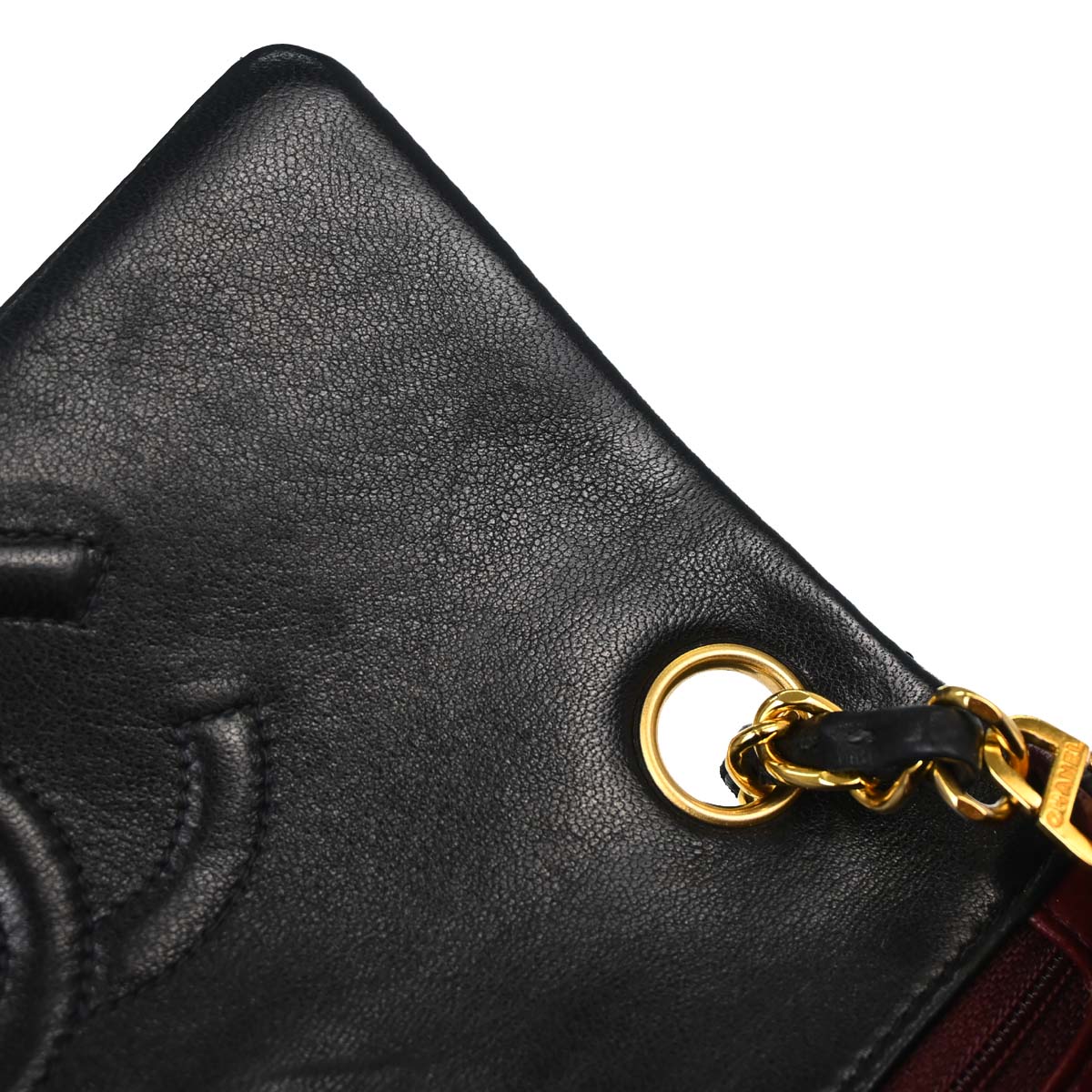 Chanel 1994-1996 Black Lambskin Mini Classic Square Flap Shoulder Bag 17