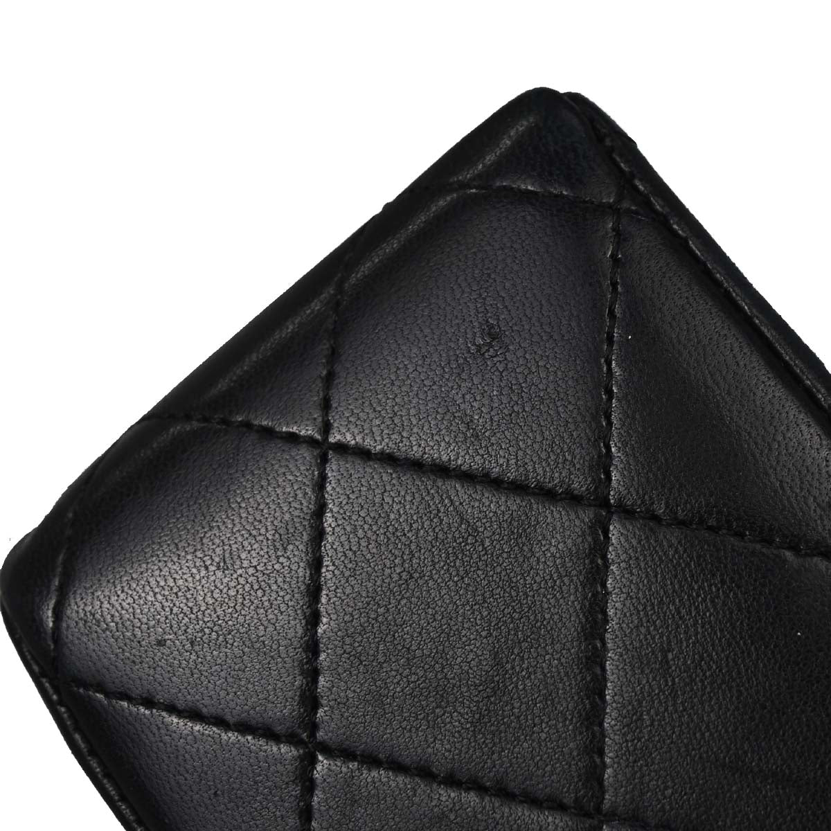 Chanel 1986-1988 Black Lambskin Medium Classic Double Flap Shoulder Bag