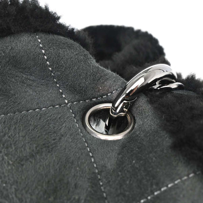 Chanel Black Mouton Choco Bar Tote Handbag