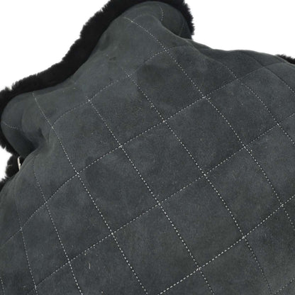 Chanel Black Mouton Choco Bar Tote Handbag