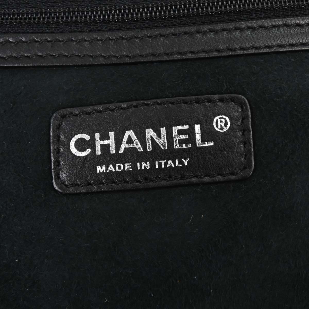 Chanel Black Mouton Choco Bar Tote Handbag