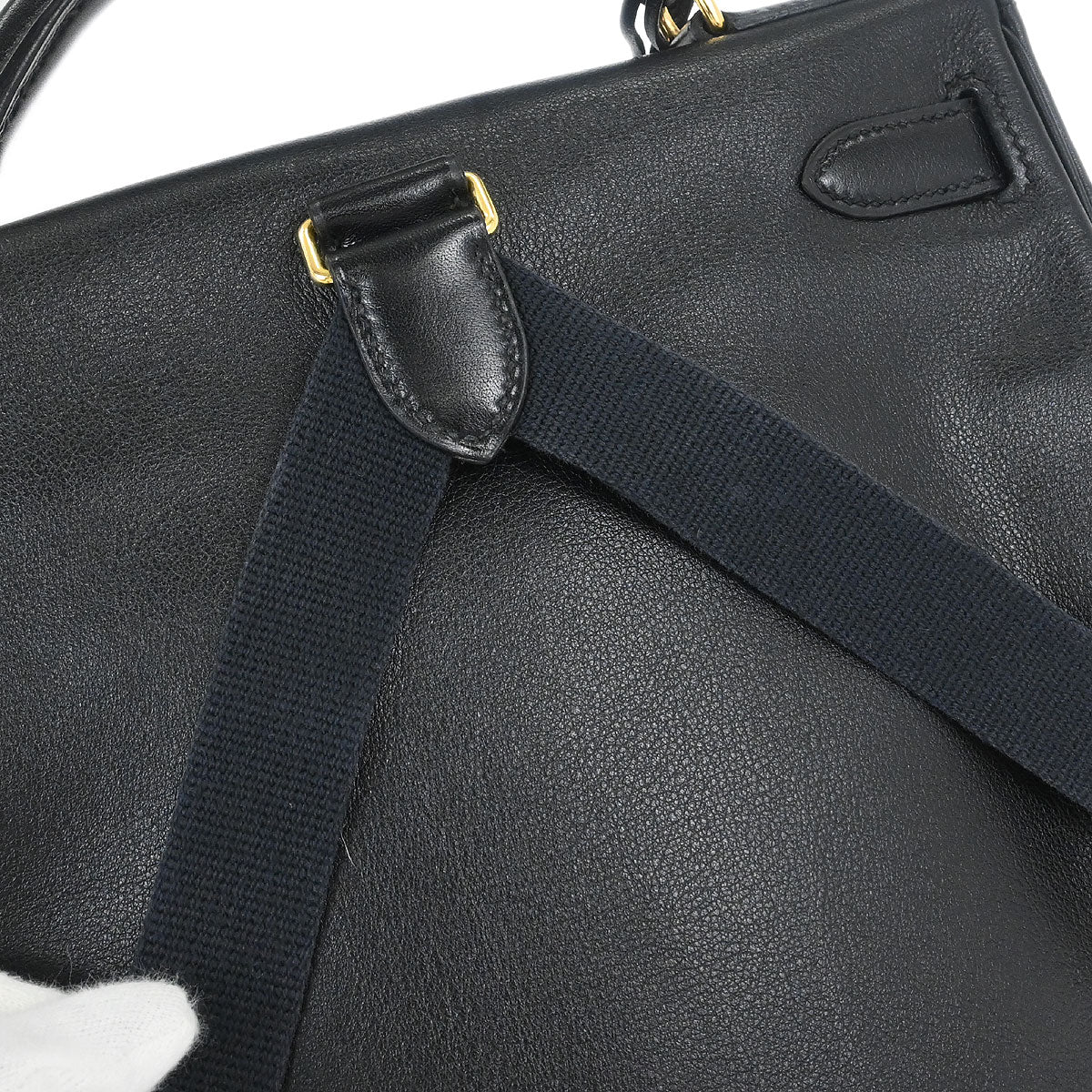 Hermes Black Gulliver Kelly A Dos GM Backpack