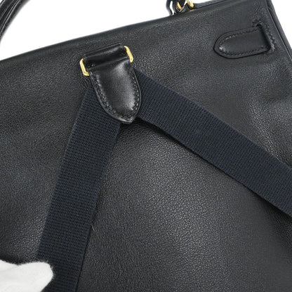 Hermes Black Gulliver Kelly A Dos GM Backpack