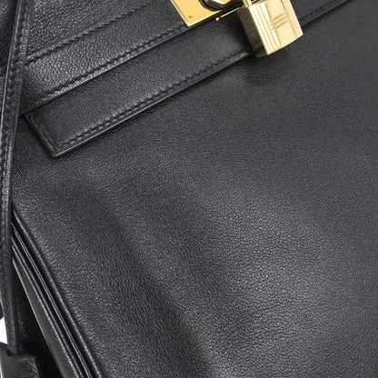 Hermes Black Gulliver Kelly A Dos GM Backpack
