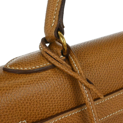 Hermes Gold Courchevel Kelly 32 Sellier Handbag