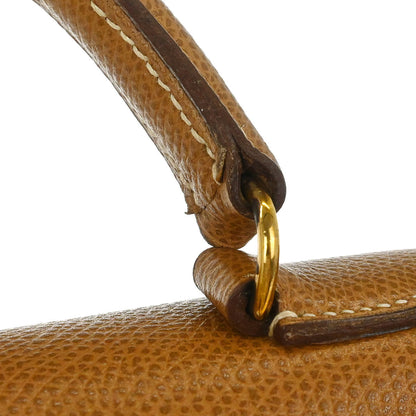 Hermes Gold Courchevel Kelly 32 Sellier Handbag
