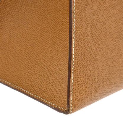 Hermes Gold Courchevel Kelly 32 Sellier Handbag