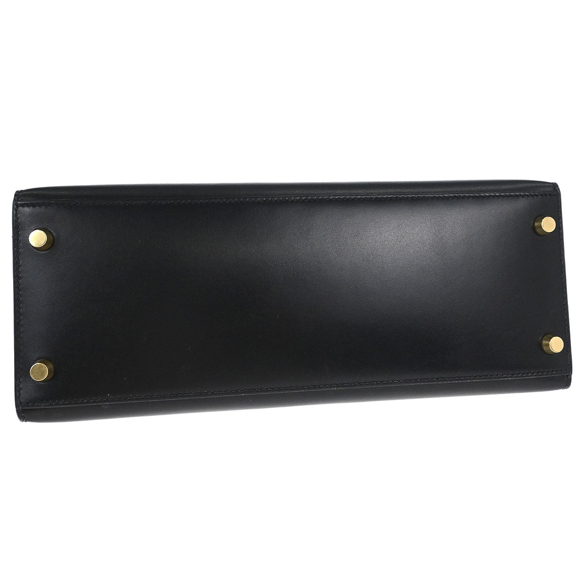 Hermes Black Box Calf Kelly 28 Sellier 2way Shoulder Handbag