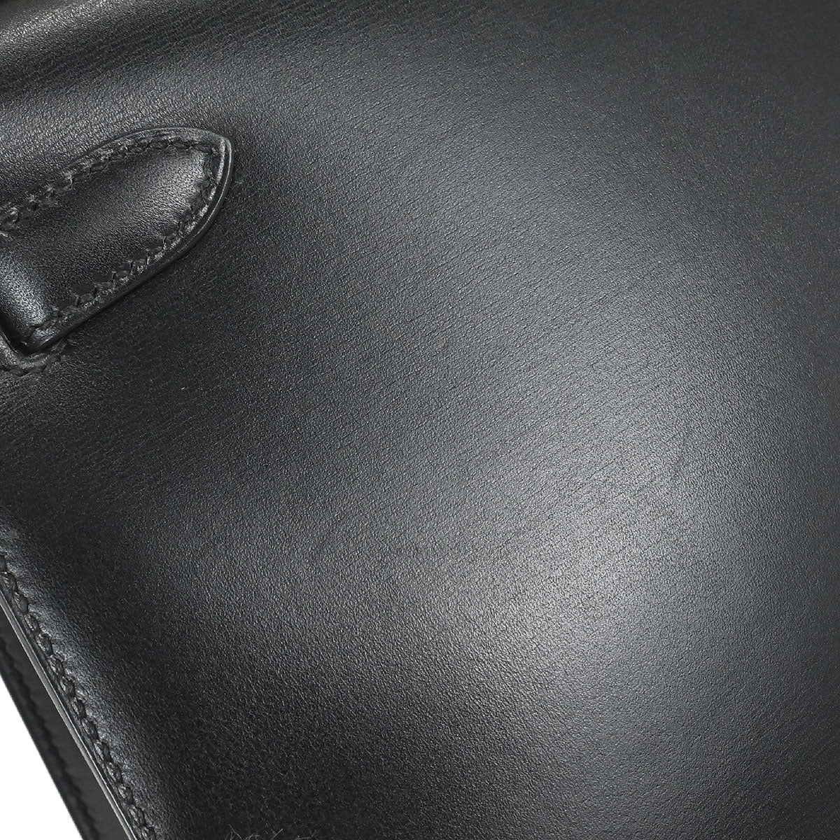 Hermes Black Box Calf Kelly 28 Sellier 2way Shoulder Handbag