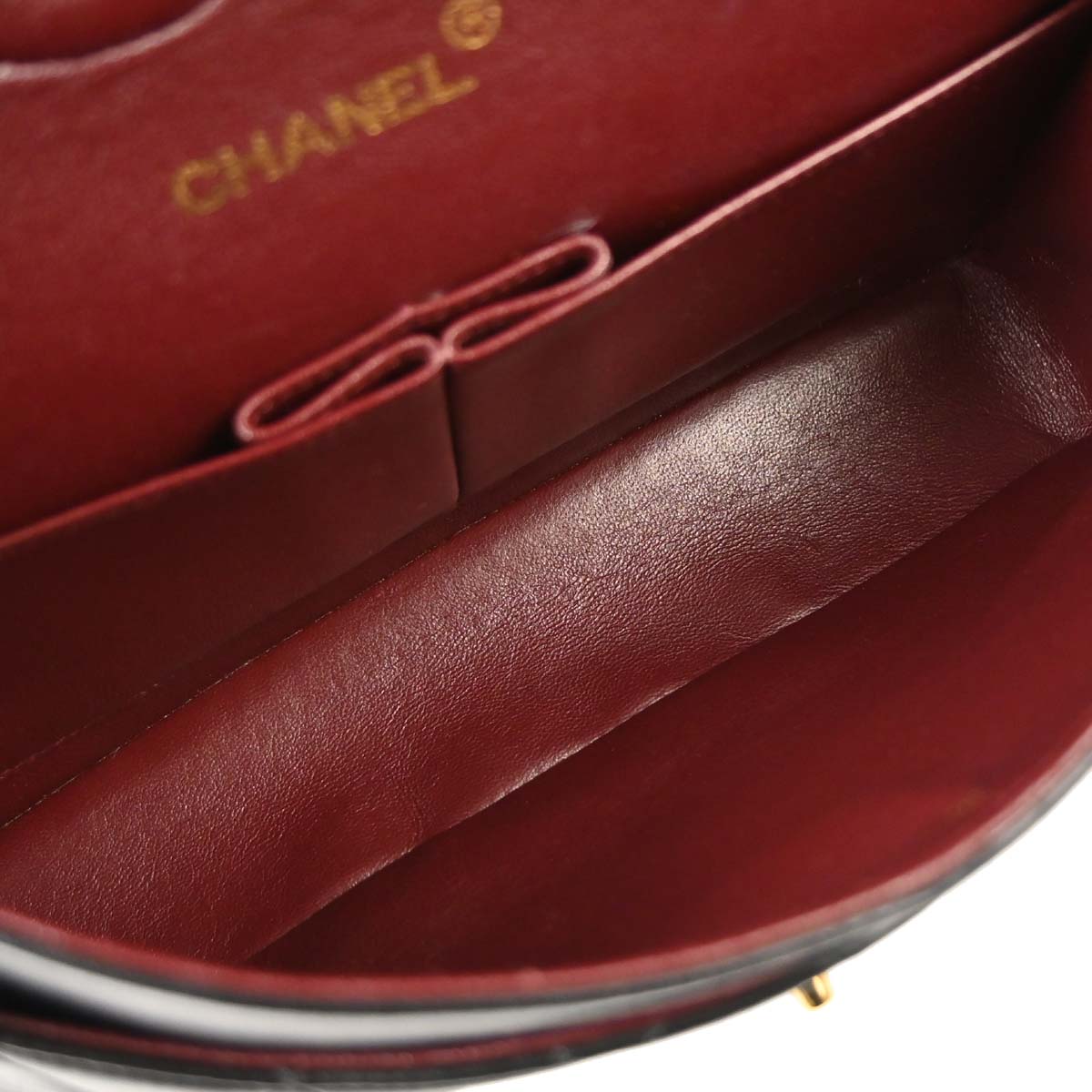 Chanel 1994-1996 Black Lambskin Medium Classic Double Flap Shoulder Bag