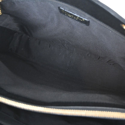 Chanel Black Caviar Skin Grand Shopping Tote GST Chain Handbag