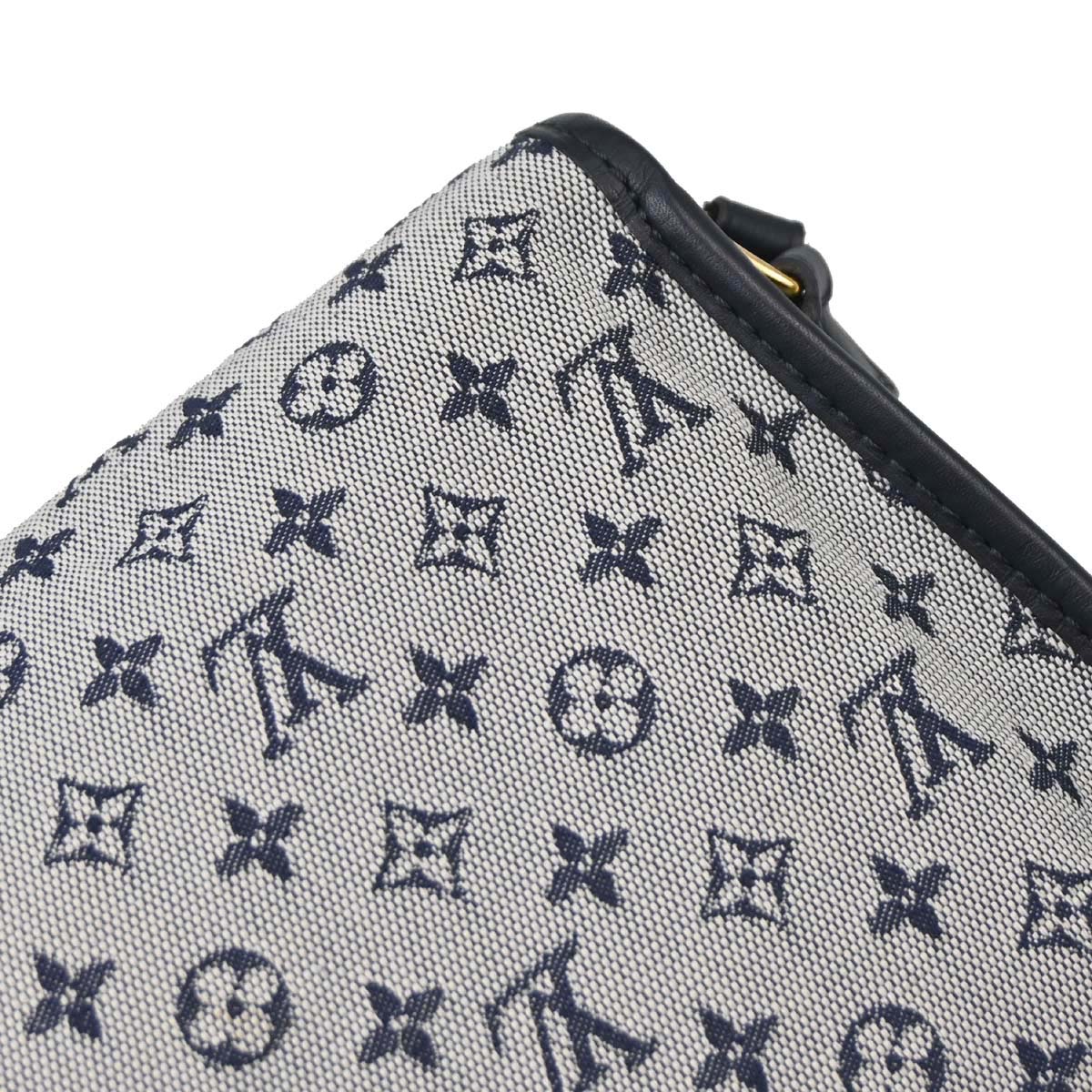 Louis Vuitton 2003 Blue Monogram Mini Lin Marjorie Handbag M92690