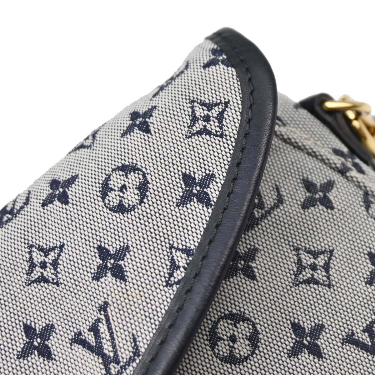 Louis Vuitton 2003 Blue Monogram Mini Lin Marjorie Handbag M92690
