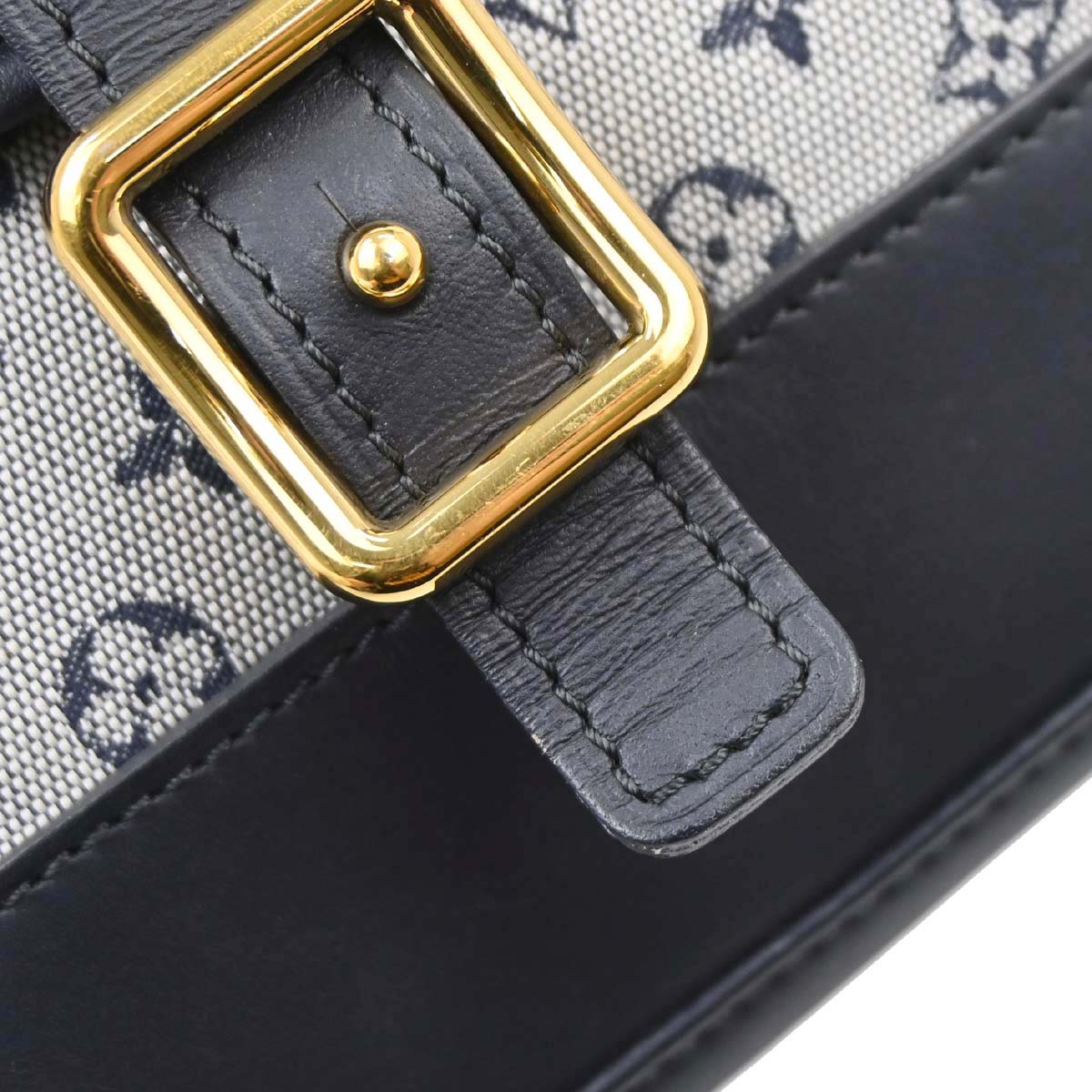Louis Vuitton 2003 Blue Monogram Mini Lin Marjorie Handbag M92690