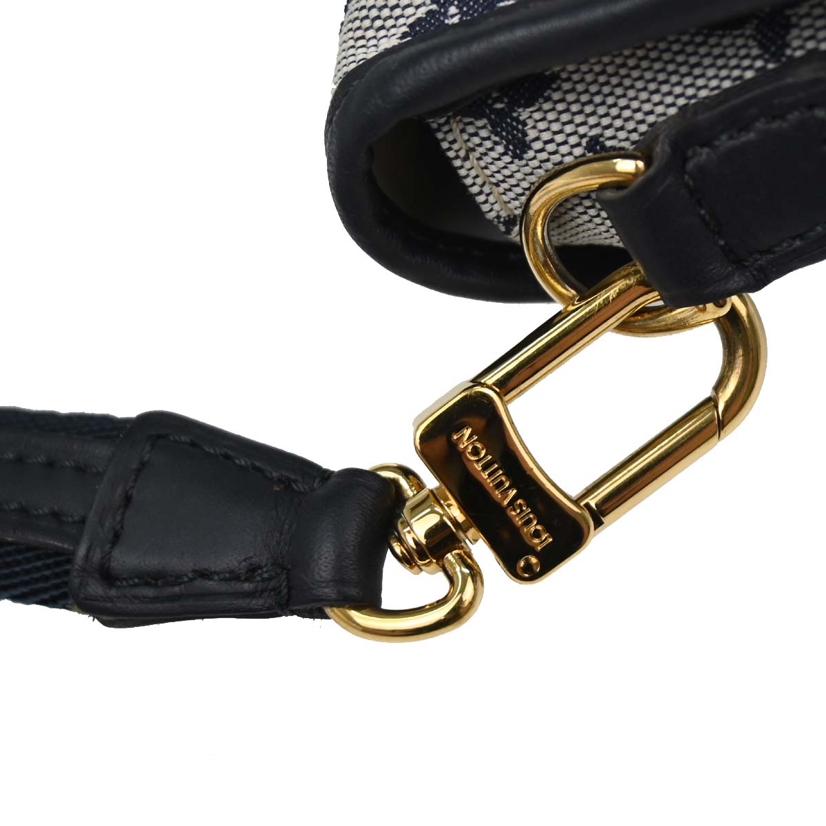 Louis Vuitton 2003 Blue Monogram Mini Lin Marjorie Handbag M92690