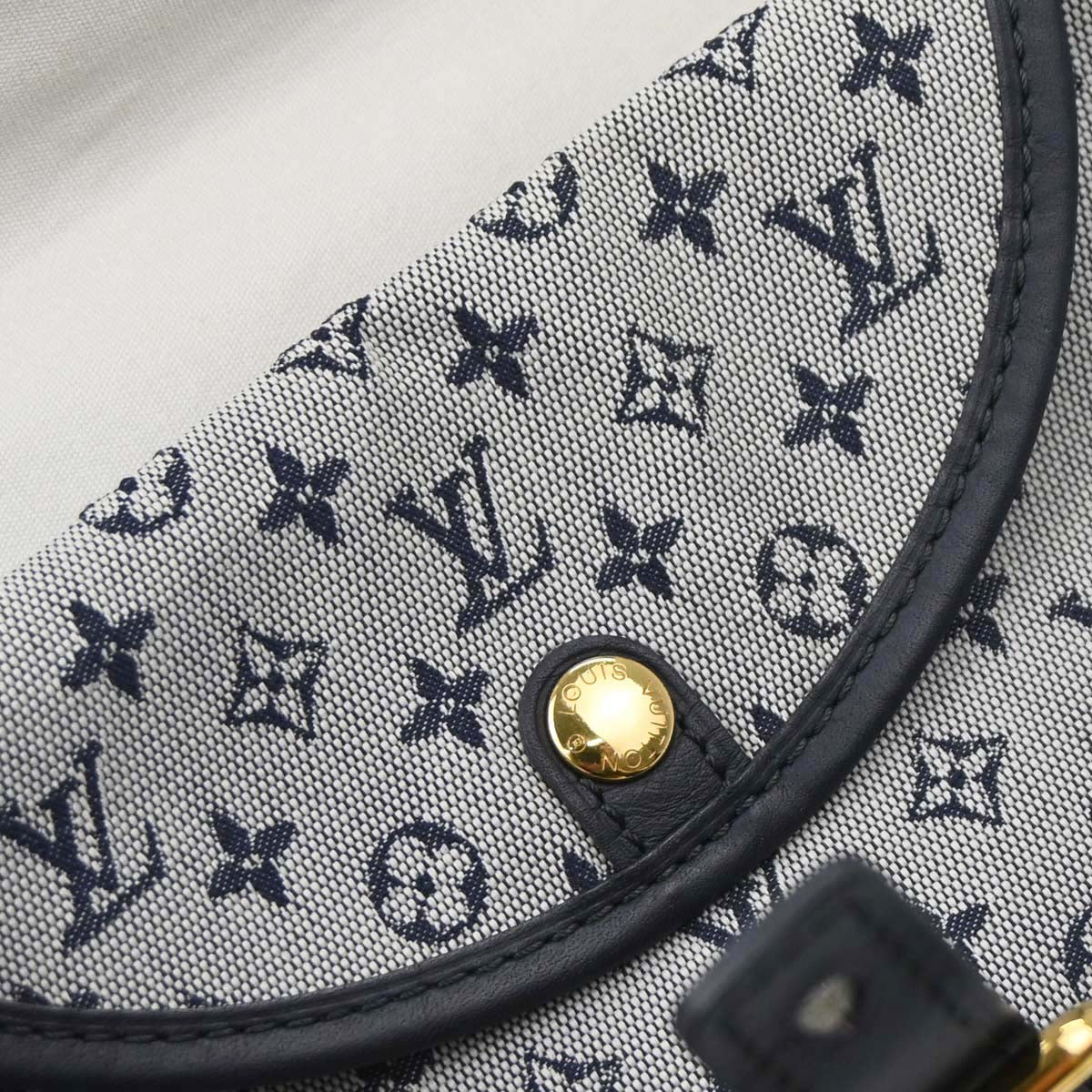Louis Vuitton 2003 Blue Monogram Mini Lin Marjorie Handbag M92690