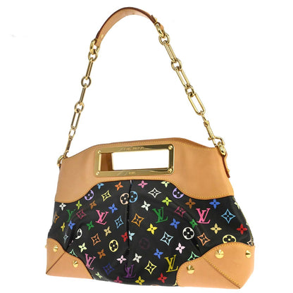 Louis Vuitton Black Multicolor Judy MM 2way Shoulder Handbag M40256