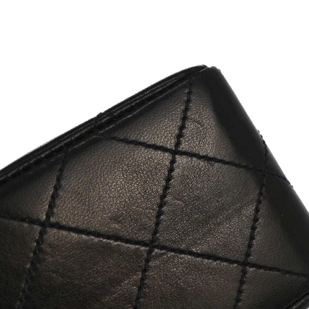 Chanel 1994-1996 Black Lambskin Small Classic Double Flap Shoulder Bag