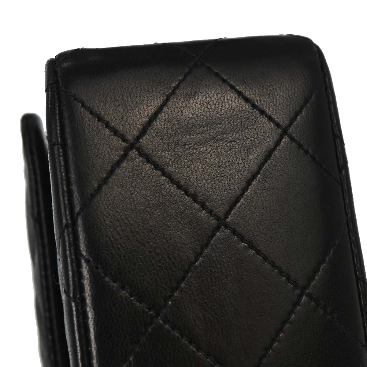 Chanel 1994-1996 Black Lambskin Small Classic Double Flap Shoulder Bag
