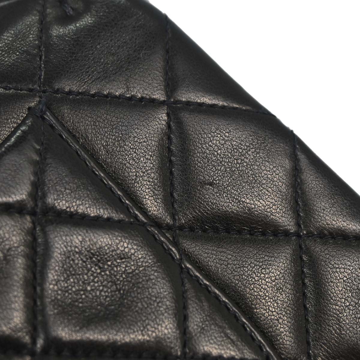 Chanel 1994-1996 Black Lambskin Small Classic Double Flap Shoulder Bag