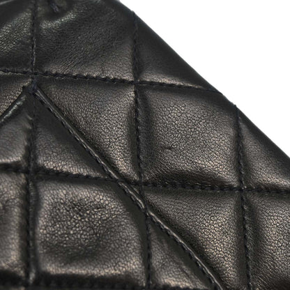 Chanel 1994-1996 Black Lambskin Small Classic Double Flap Shoulder Bag