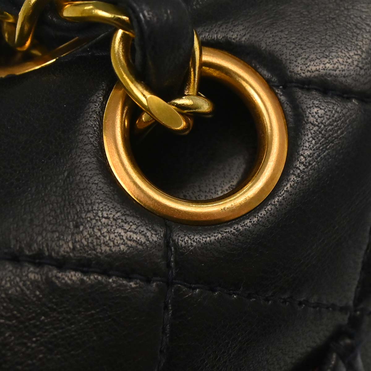 Chanel 1994-1996 Black Lambskin Small Classic Double Flap Shoulder Bag