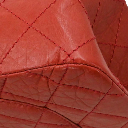 Chanel 2010-2011 Red Calfskin 2.55 Jumbo Classic Double Flap Shoulder Bag