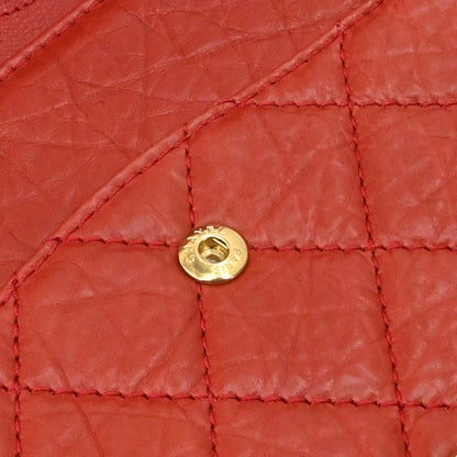 Chanel 2010-2011 Red Calfskin 2.55 Jumbo Classic Double Flap Shoulder Bag