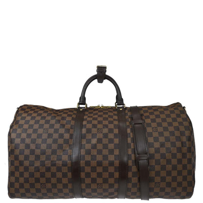 Louis Vuitton 2006 Damier Keepall Bandouliere 55 Duffle Bag N41414