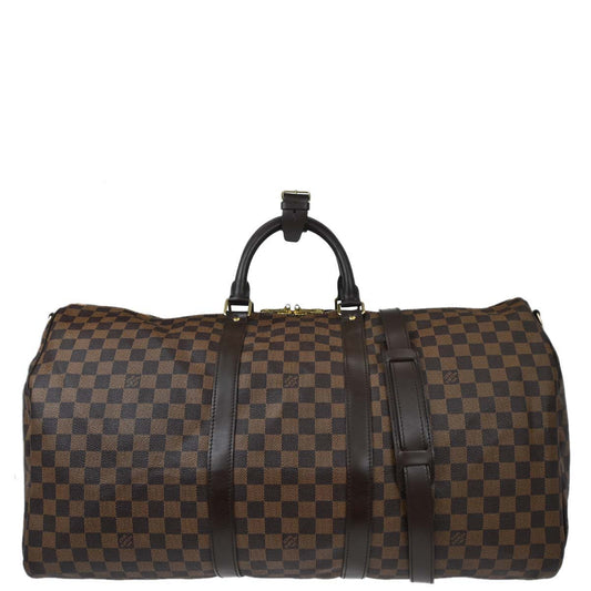 Louis Vuitton 2006 Damier Keepall Bandouliere 55 Duffle Bag N41414