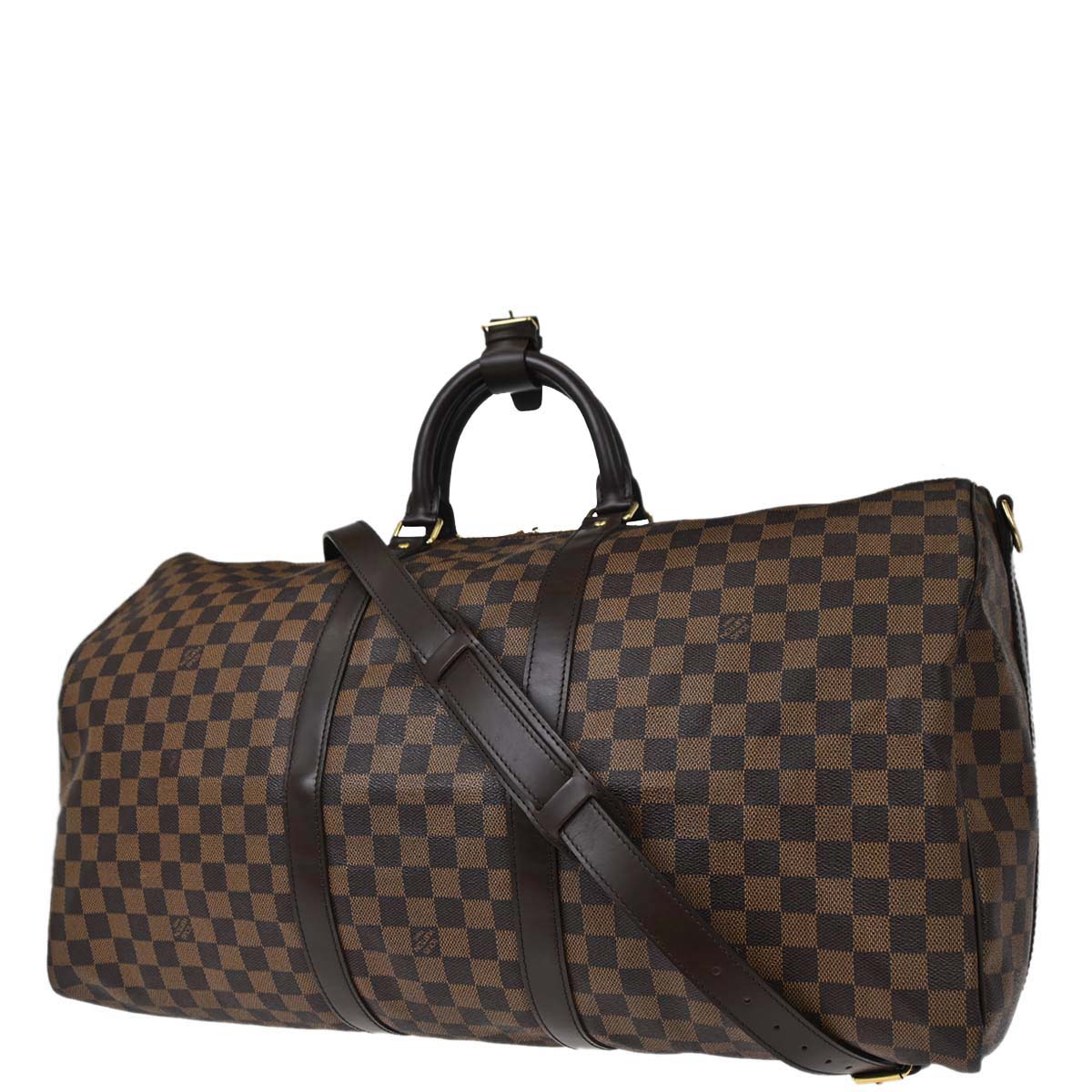 Louis Vuitton 2006 Damier Keepall Bandouliere 55 Duffle Bag N41414