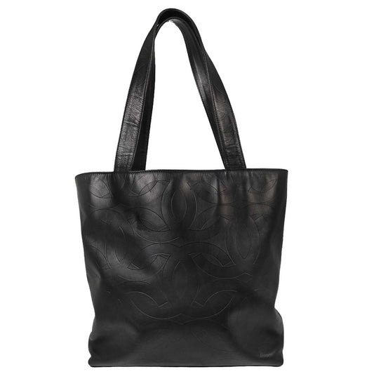 Chanel 2000-2002 Black Lambskin Tote Handbag