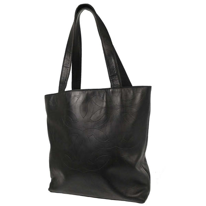 Chanel 2000-2002 Black Lambskin Tote Handbag