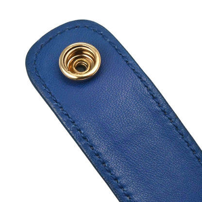 Bottega Veneta Blue Lambskin Intrecciato Handbag