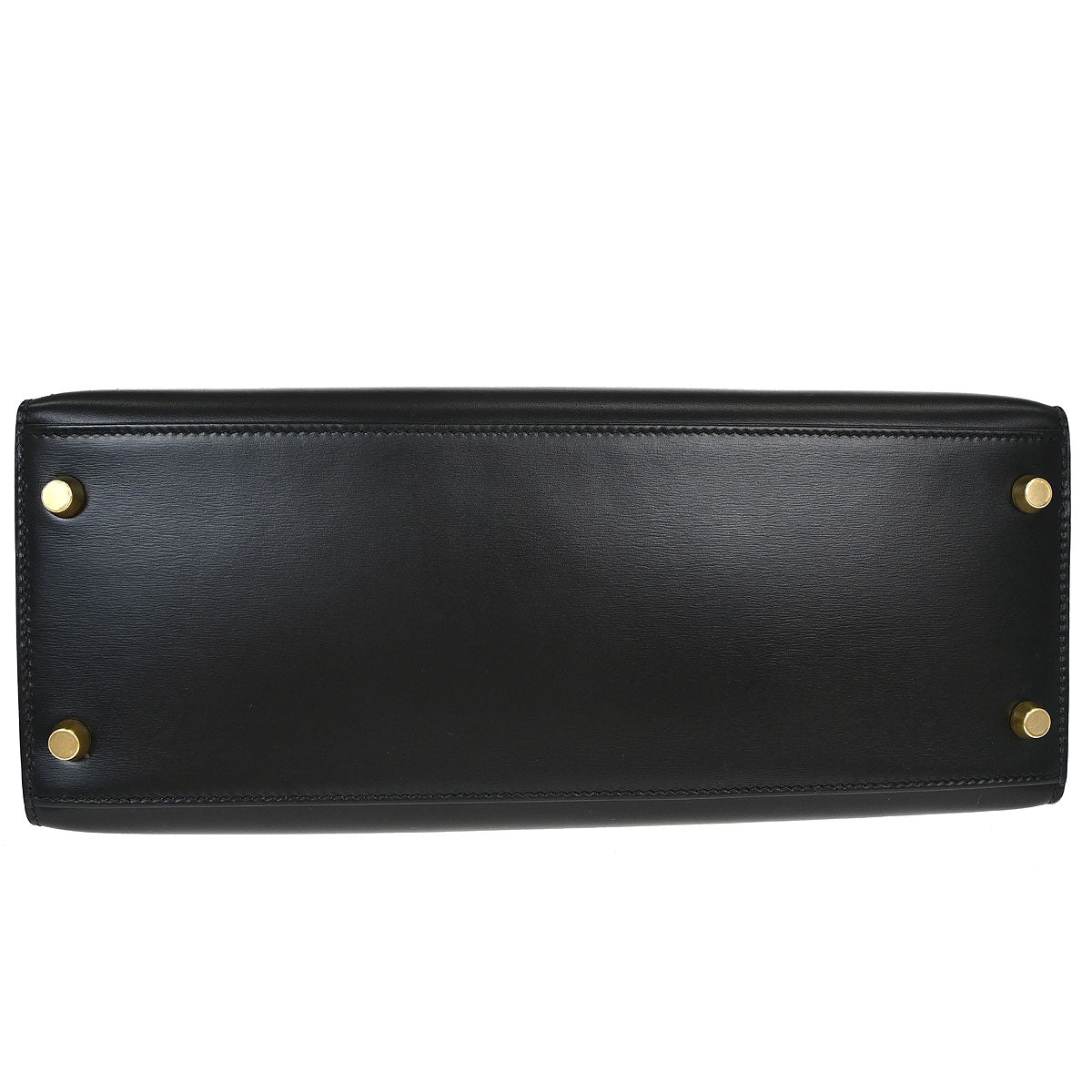 Hermes Black Box Calf Kelly 28 Sellier 2way Shoulder Handbag