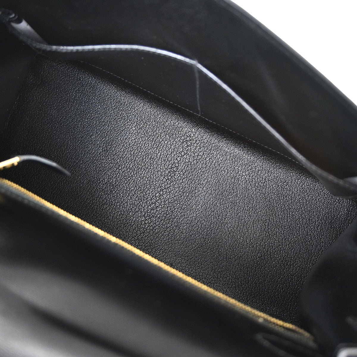 Hermes Black Box Calf Kelly 28 Sellier 2way Shoulder Handbag