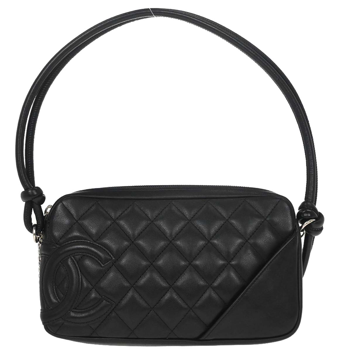 Chanel 2005-2006 Black Calfskin Cambon Ligne Handbag