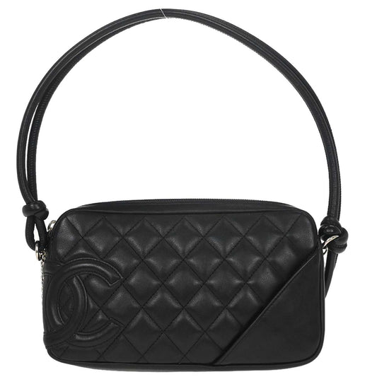 Chanel 2005-2006 Black Calfskin Cambon Ligne Handbag