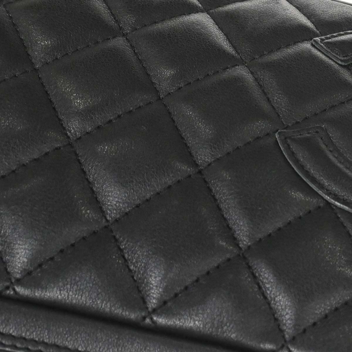 Chanel 2005-2006 Black Calfskin Cambon Ligne Handbag