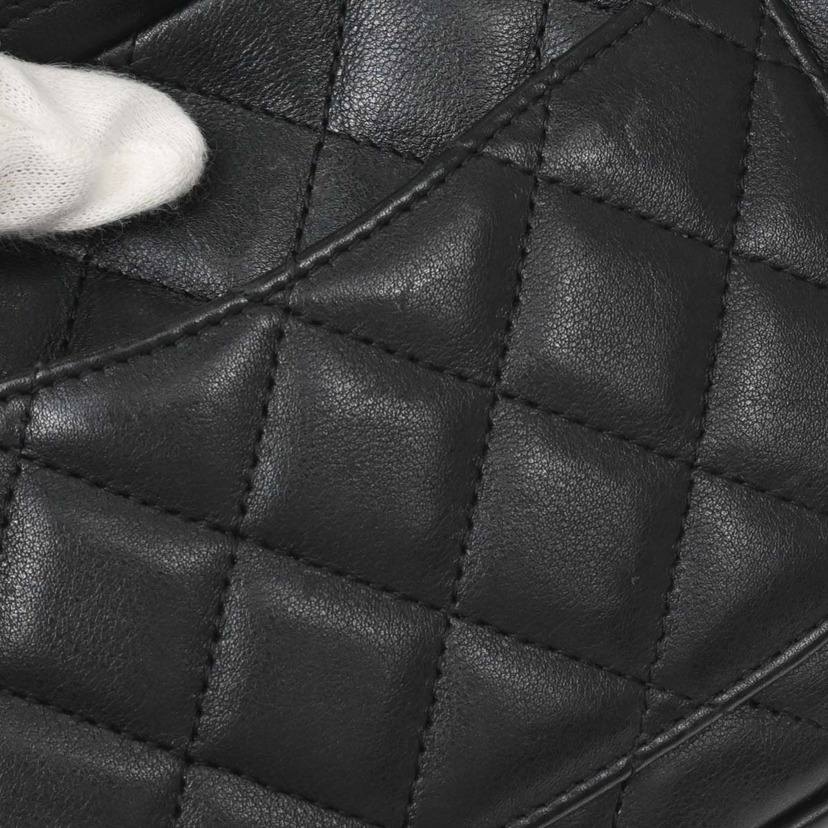 Chanel 2005-2006 Black Calfskin Cambon Ligne Handbag
