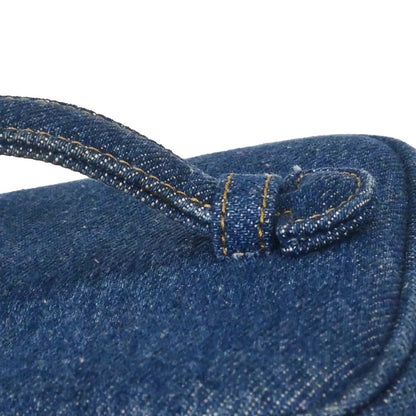 Chanel 1996-1997 Blue Denim Timeless Vanity Handbag