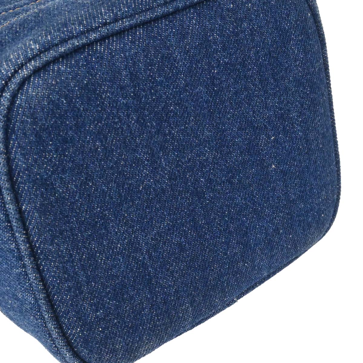 Chanel 1996-1997 Blue Denim Timeless Vanity Handbag