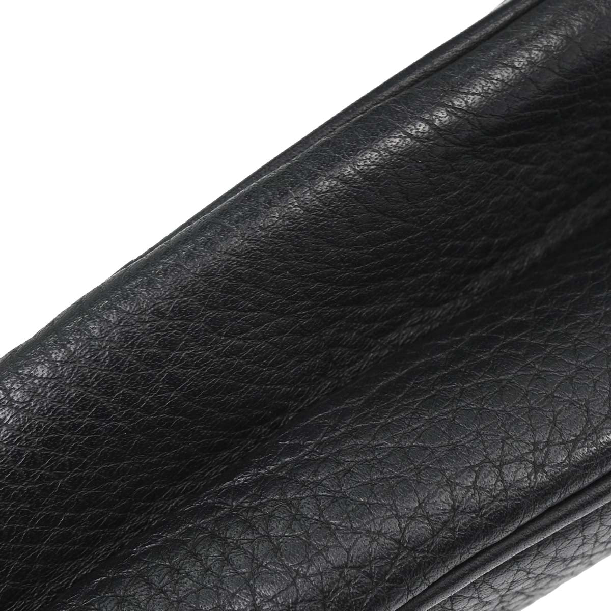 Christian Dior Black Leather Saddle Handbag