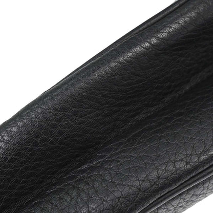 Christian Dior Black Leather Saddle Handbag