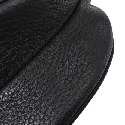 Christian Dior Black Leather Saddle Handbag