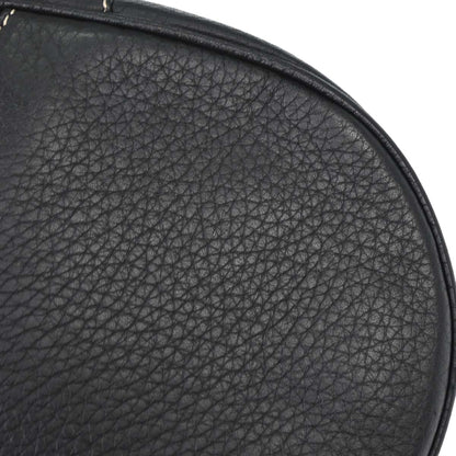 Christian Dior Black Leather Saddle Handbag